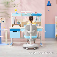 Elegante escritorio de estudio de madera niños